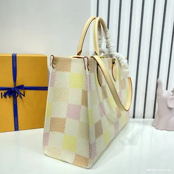 Aaa replica bags VUITTON ONTHEGO LOUIS MM-35*27*14cm 0522